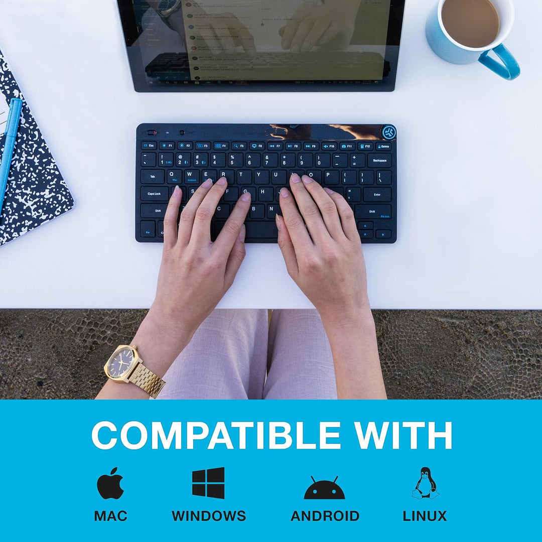 JLAB | GO Wireless Bluetooth Keyboard - Black | IFCKGOKEYBRBLK4