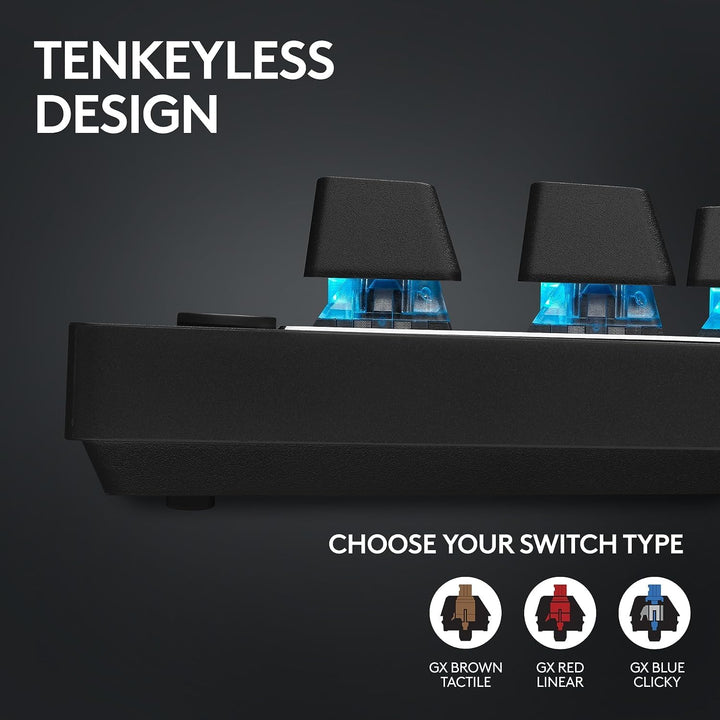 Logitech | G PRO X Tenkeyless Rapid Backlit RGB Magnetic Analog Switches Gaming Keyboard - Black | 920-012127