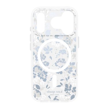 Kate Spade | Protective MagSafe iPhone 17 Pro Case - Flowerbed Blue | KS057318