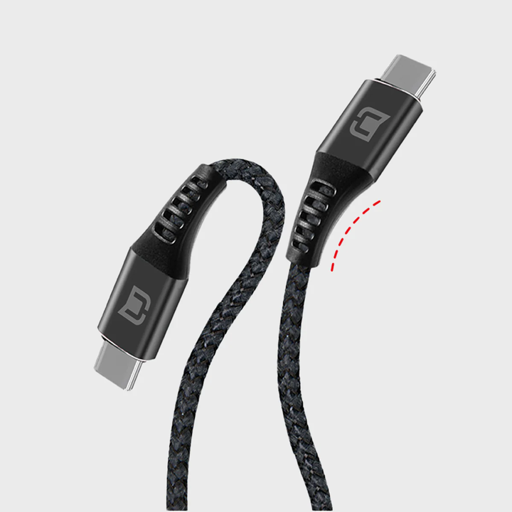 Caseco | Aramid Fiber Type-C to Type-C Cable 100W 3FT - Black | C0515-66
