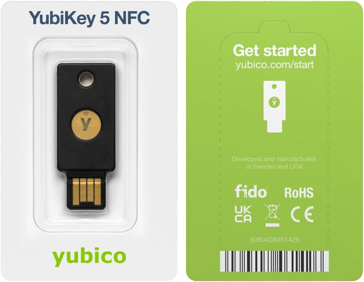 Yubico | YubiKey 5 NFC Multi-Factor Authentication - Black | 8880001002