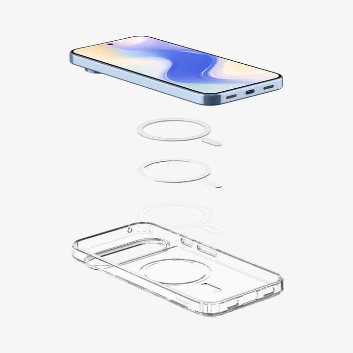 Spigen | Crystal Flex MagFit for Google Pixel 10/10 Pro - Crystal Clear | SGPACS09717