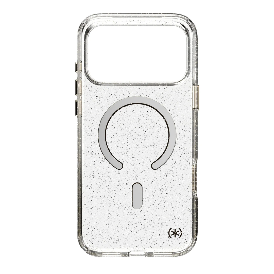 Speck | Presidio Lux Glitter MagSafe iPhone 18 Pro Max Case - Gold Glitter |  151118-9221