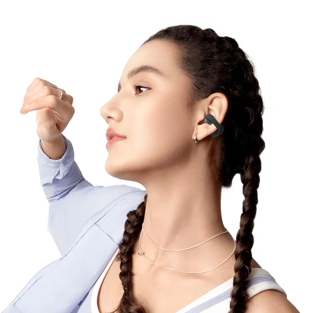 Shokz | OpenDots Air Open-Ear True Wireless Earbuds - Black | E210-ST-BK-CA-326