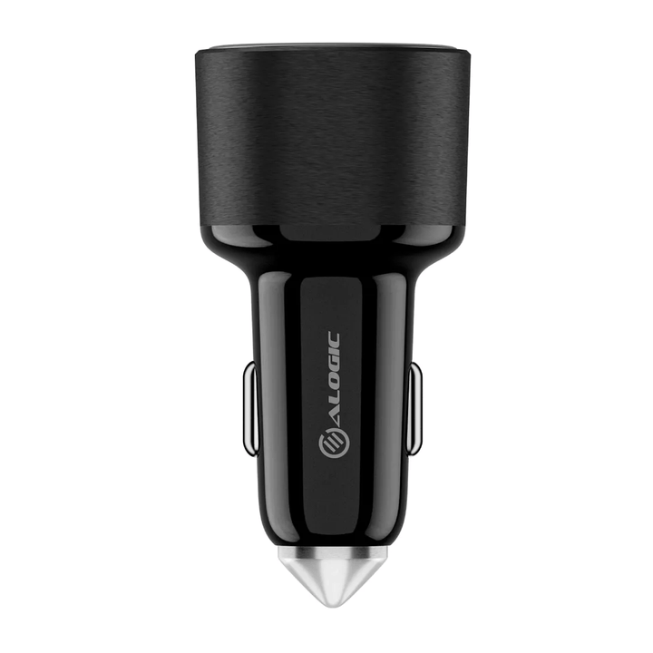 Alogic | Car Charger 2 Port Rapid Charge 100W USB-C PD USB-A 18W - Black | CRCA100