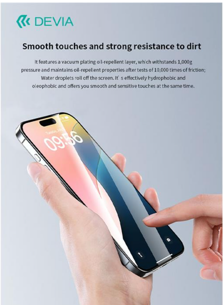 /// Devia | Edge to Edge Glass Screen Protector iPhone 16 Pro Max  | TRANSITION TO BE / HG 17 PRO MAX