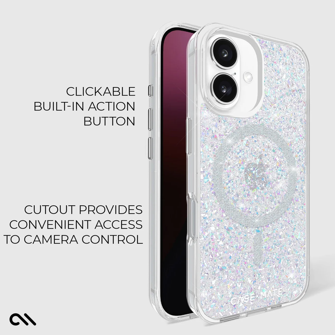 Case-Mate | Twinkle MagSafe Case iPhone 16 - Disco | 15-13236