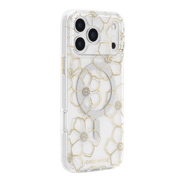 Case-Mate | Floral Gems MagSafe Case iPhone 18 Pro Max/17 Pro Max - Gold | CM061010