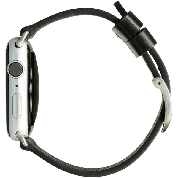 Dbramante1928 |  Bornholm Apple Watch 42/44/45/49mm Series 1-9/SE/Ultra/Ultra 2  -Black/Silver | DB-AW44BLSI1036