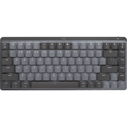 Logitech | MX Mechanical Mini for Mac Compact Wireless Mechanical Tactile Switch Keyboard for macOS/iPadOS/iOS with Backlit Keys - Space Gray | 920-010831