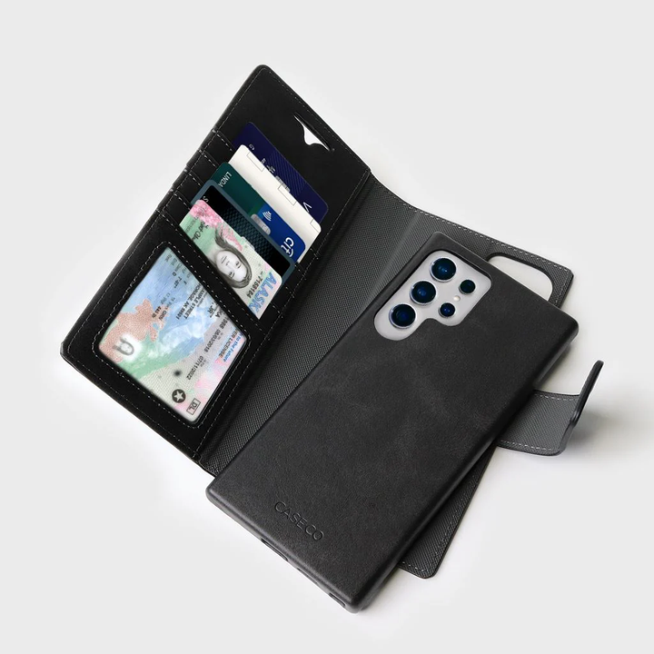 Caseco | Wallet Case with MagSafe for Samsung S26 Ultra - Black | C31F4-01