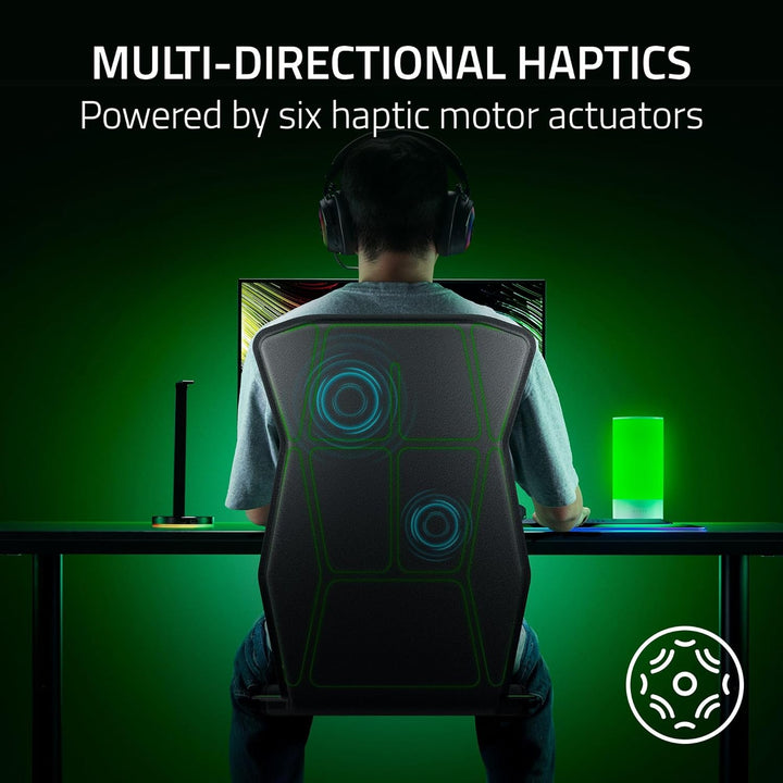 Razer | Freyja HD Haptic Gaming Chair Cushion Multi-Directional Haptics Haptic EQ Customization via Synapse HyperSpeed Wireless & Bluetooth |