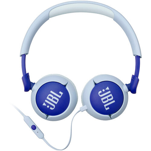 JBL | Junior 320 Wired On-Ear Headphones - Blue | JBLJR320BLUAM