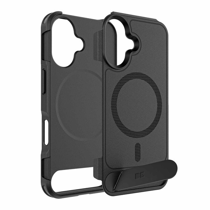 Blu Element | Armour Ultra MagSafe w/Kickstand Case for iPhone 16 - Black | BEARUT16K