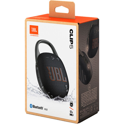 JBL | Clip 5 Waterproof Bluetooth Wireless Speaker - Black | JBLCLIP5BLKAM