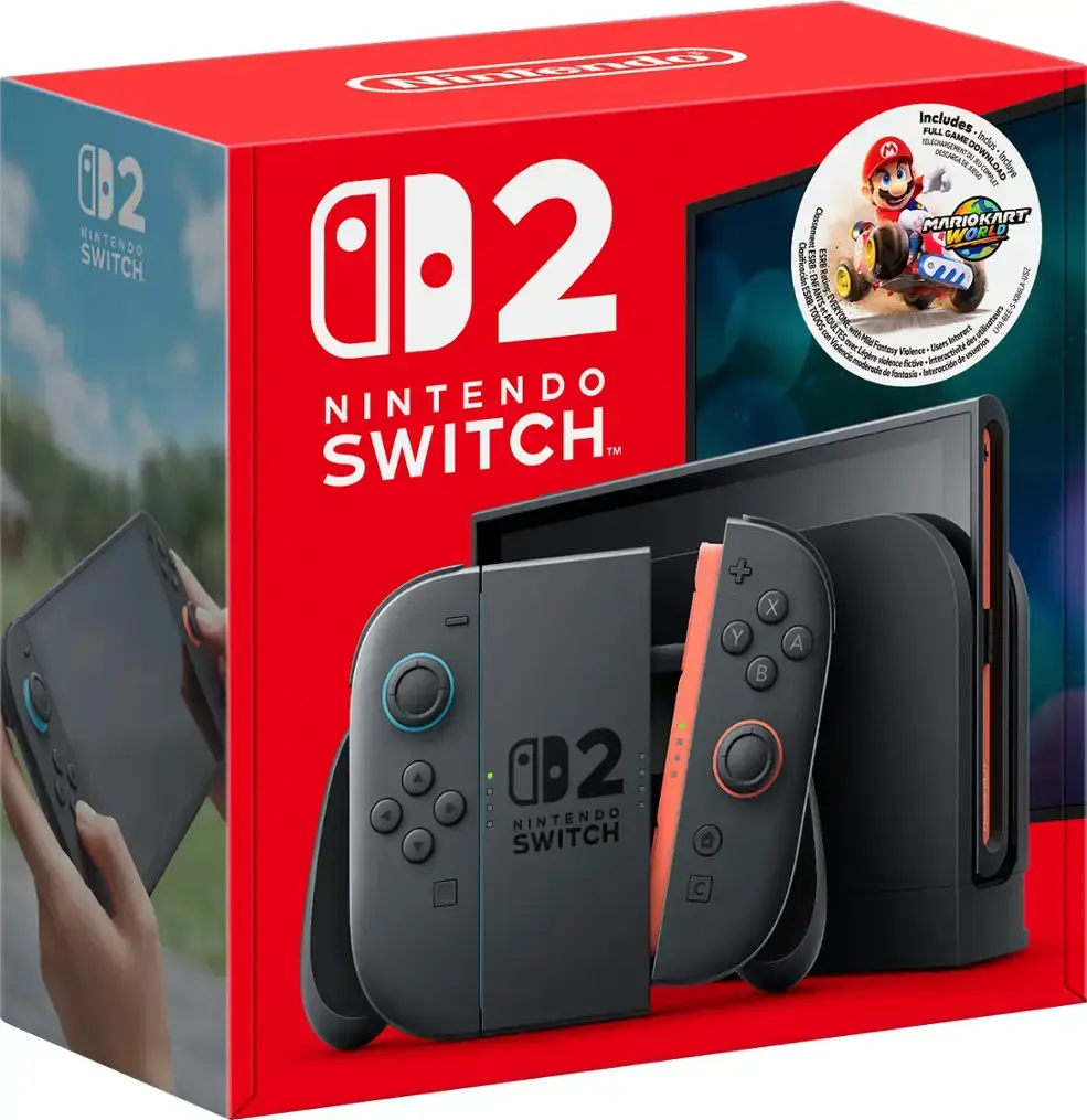Nintendo | Switch 2 Console Bundle with Mario Kart World - Black | BEESKB6LA