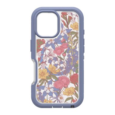 OtterBox | Defender XT Pro w/ MagSafe Series Case iPhone 16 - Clear Purple Wildflowers | 77-96078