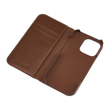 Coach | Leather Folio Case iPhone 16 Pro - Hazelnut | 15-13367