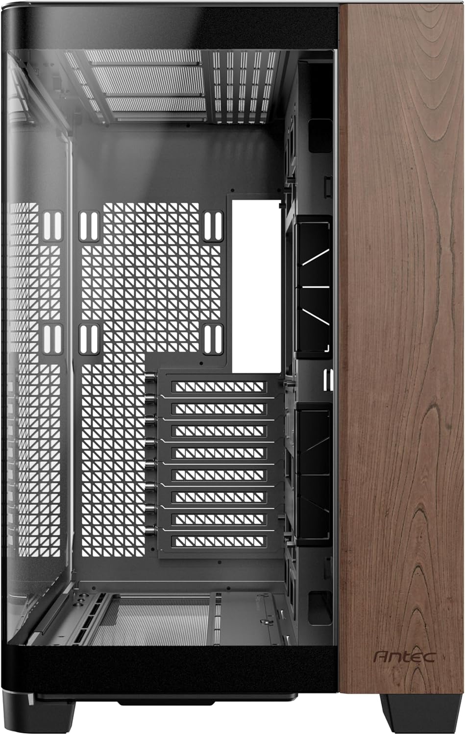 Antec | Curve Wood Full Tower Tempered Glass E-ATX - Black | C8 CURVE WOOD