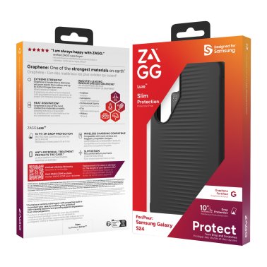 ZAGG GEAR4 | Luxe Case Samsung Galaxy S24- Black | 15-12363