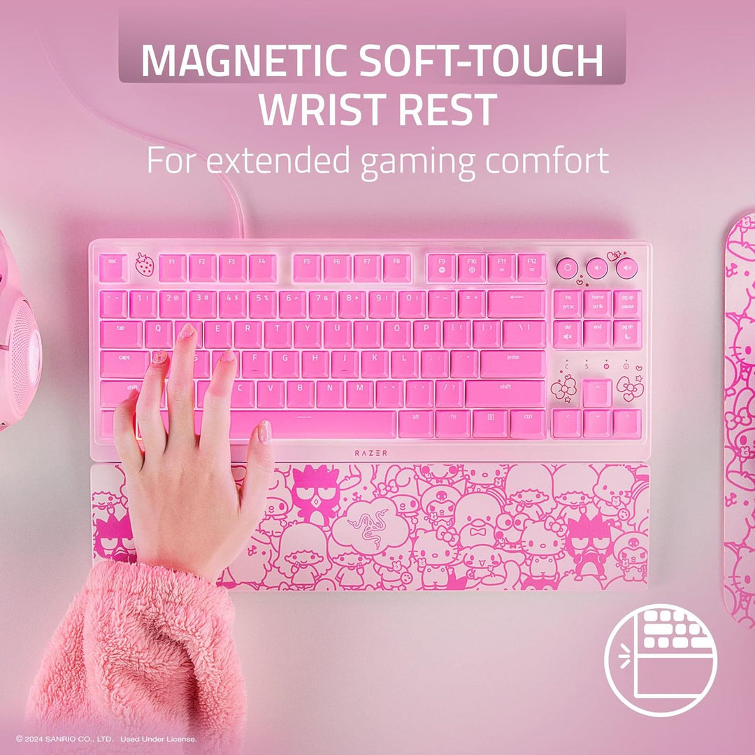Razer | Ornata V3 TKL Gaming Keyboard: Low-Profile Keys Wired - Hello Kitty & Friends Edition | RZ03-04881900-R3M1