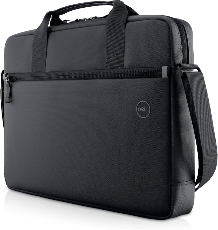 Dell |  EcoLoop Essential Briefcase - CC3624 - Zippered Front Pocket Luggage Pass-Through Lightweight with Adjustable Shoulder Strap - Black | CC3624