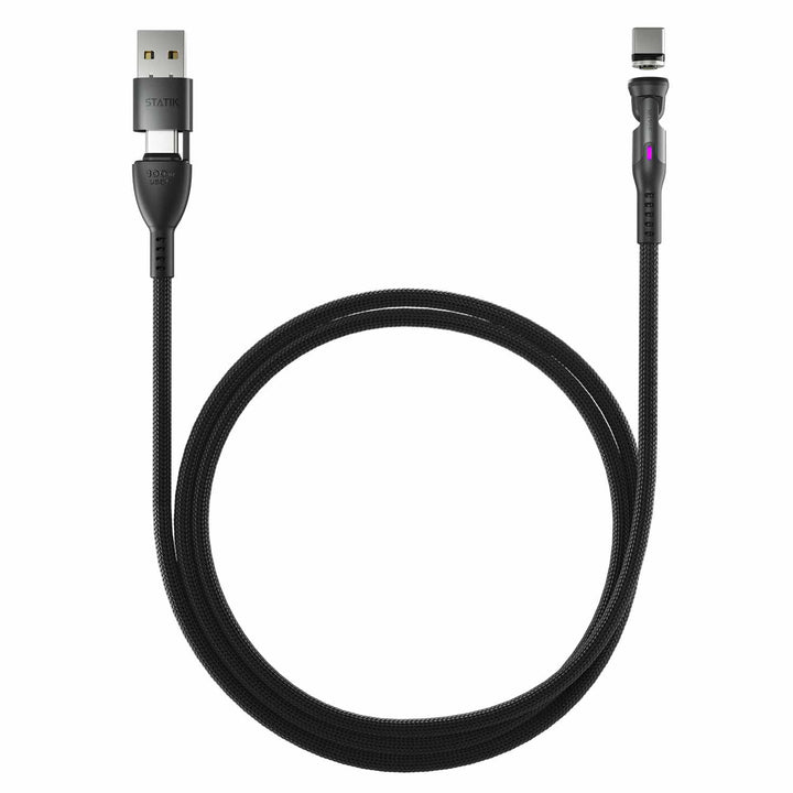 Statik | 360 Pro Universal Magnetic Charge/Sync Cable 6.6 ft - Black | PUP05206FTCA