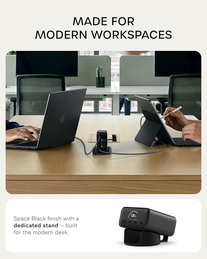 Satechi | ChargeView Desktop Charger PPS 4-Port USB-C for US/EU/UK/ KR/AU 140W - Black | STC4CV140CUS