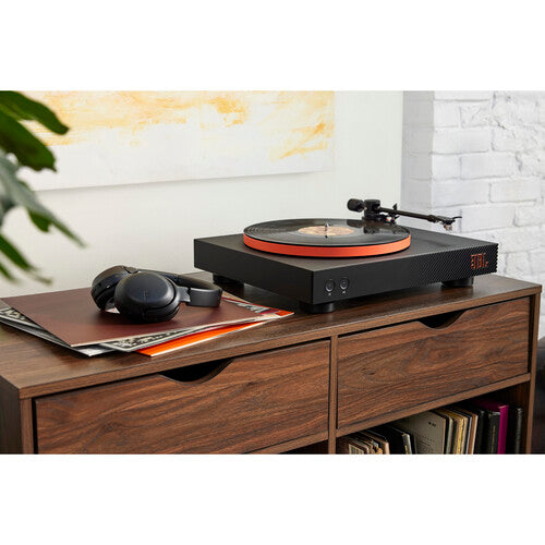 JBL | Spinner BT Manual Two-Speed Turntable with Bluetooth - Black | JBLSPINNERBTBLKAM