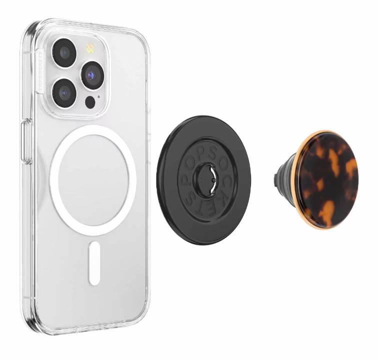 //// Popsockets | PopGrip for MagSafe Round with Adapter Ring - Tortoise | 123-0512