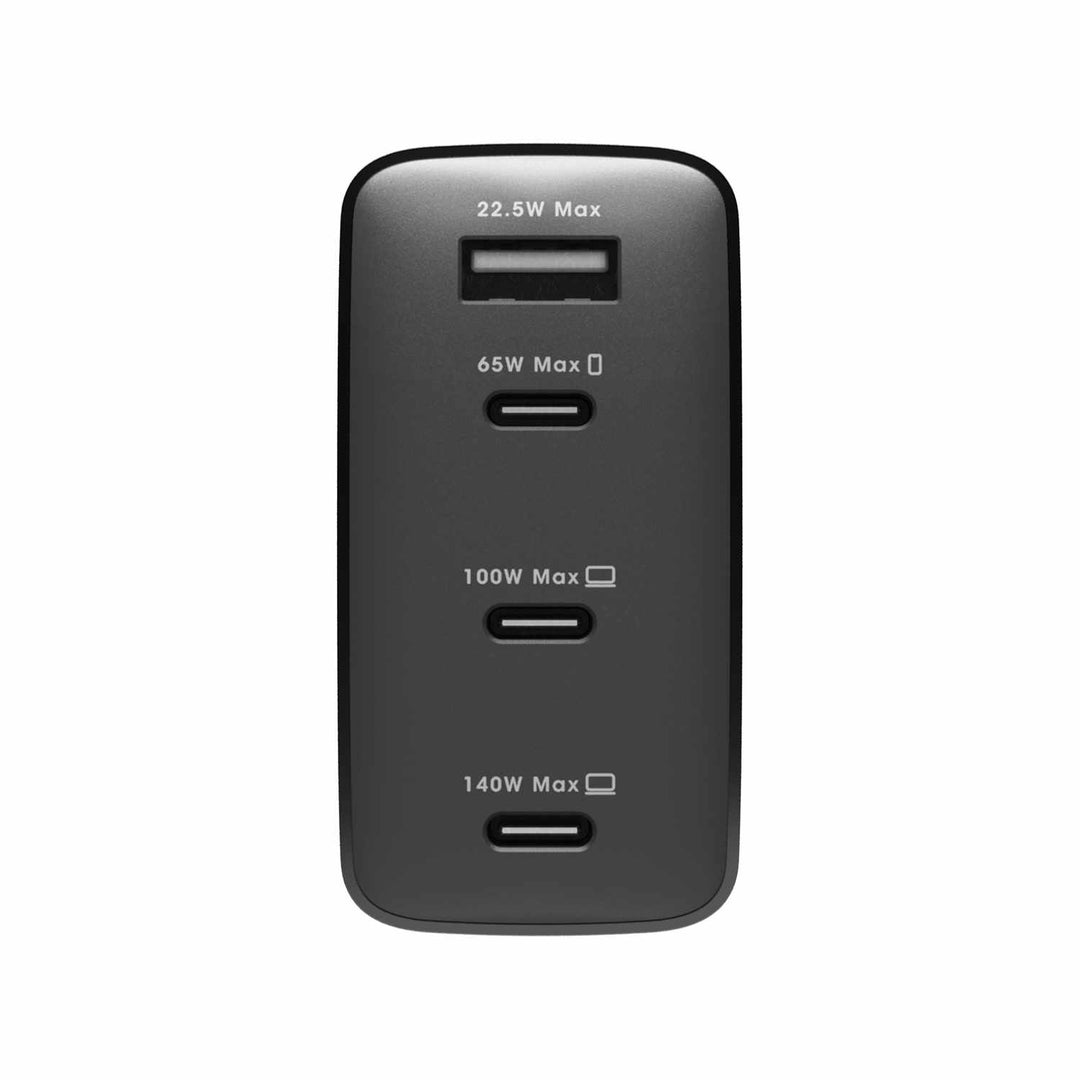 Otterbox | Premium Wall Charger 140W 4-Port 3xUSB-C/USB-A - Black | 77-000777