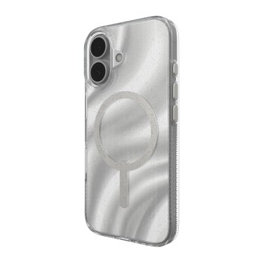 ZAGG | Milan Graphene Snap Case iPhone 16 - Swirl Glitter | 15-13388