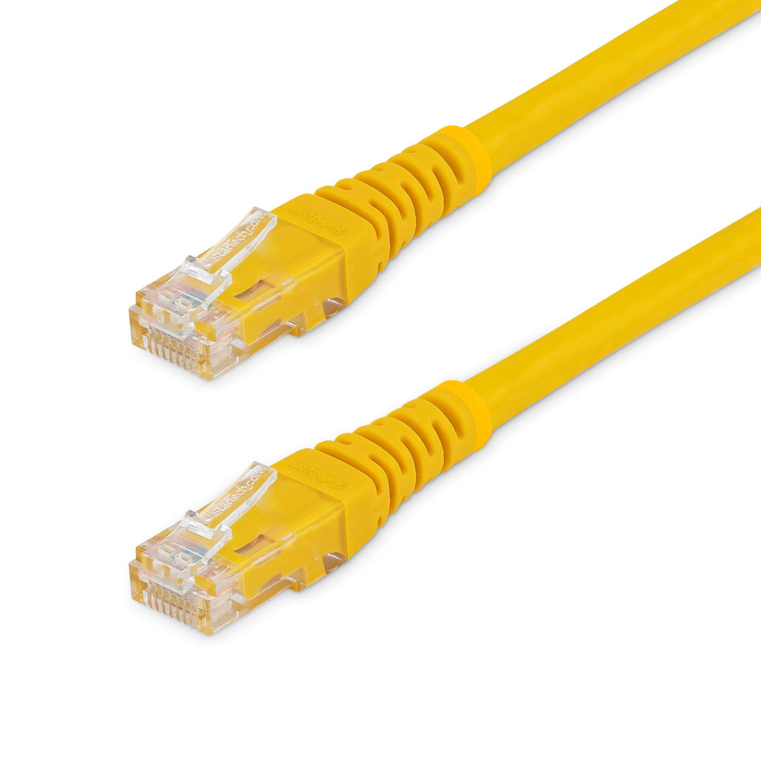 Startech | Cat6 Molded Ethernet Cable (650mhz 100w Poe Rj45 Utp) 10ft/3m - Yellow | C6PATCH10YL
