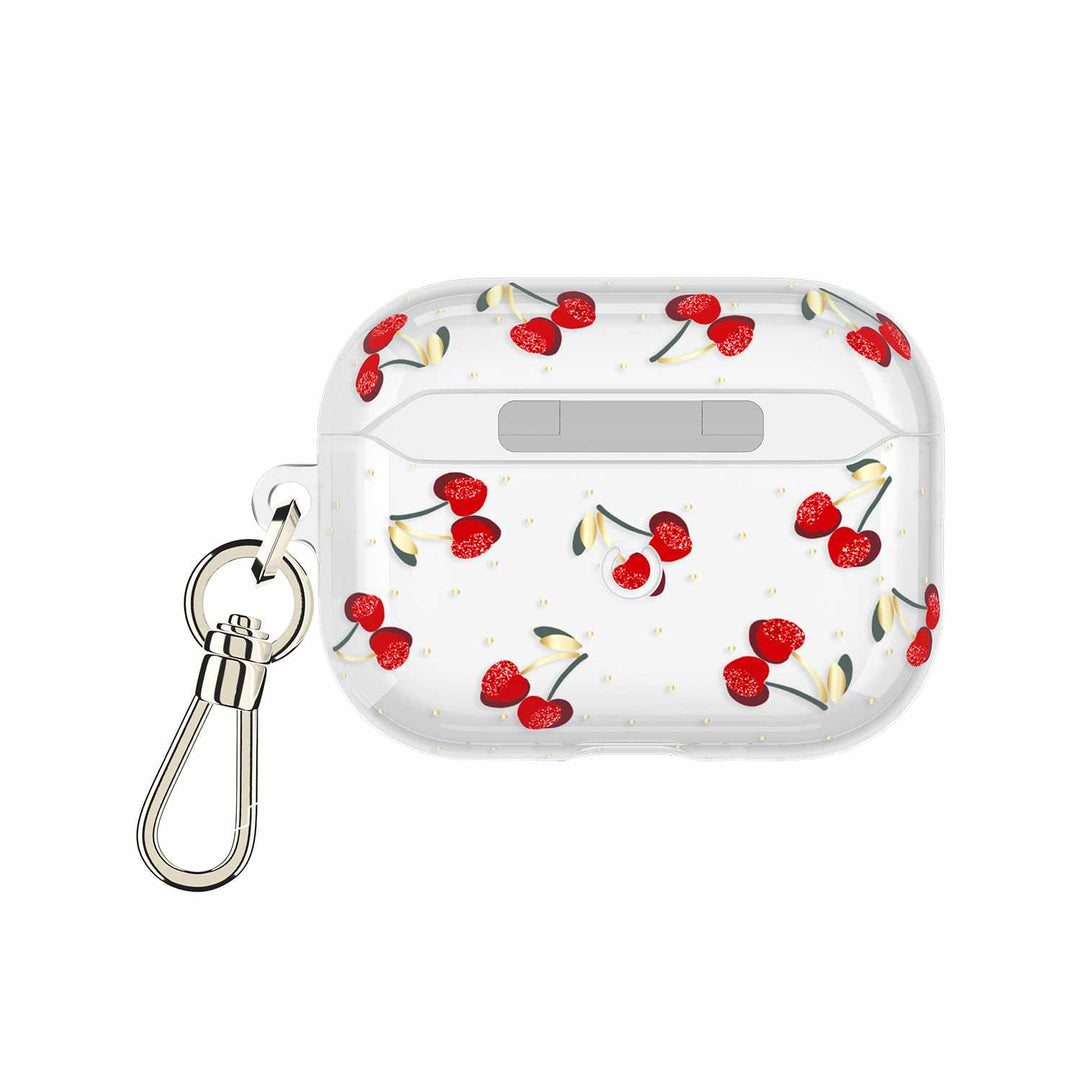 Kate Spade | Protective Case with Gold Ring Clip for AirPods Pro 3 - Cherry Dot | KS059334