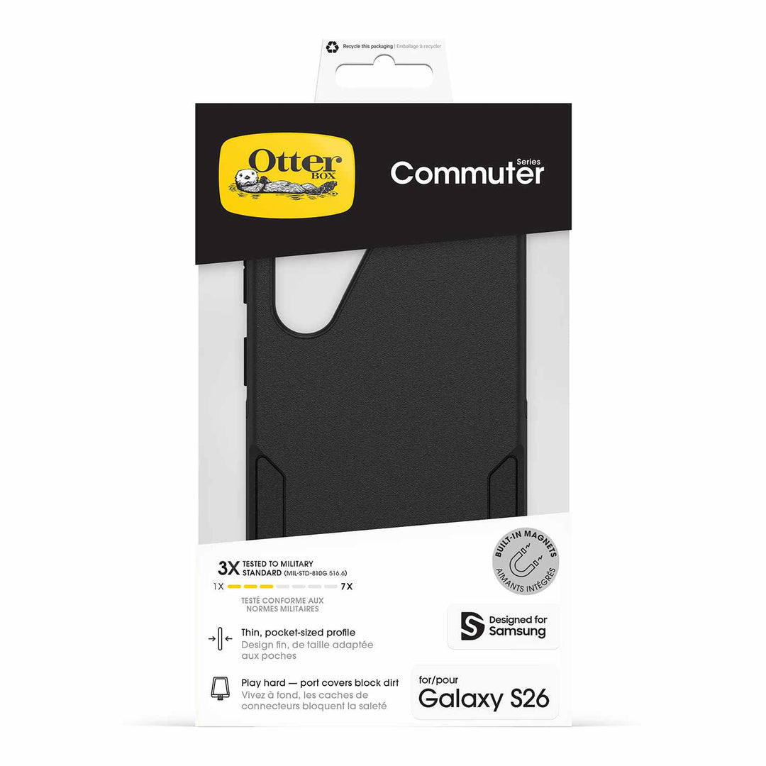 OtterBox | Commuter w/Magnets Case Samsung Galaxy S26 - Black | 77-99800