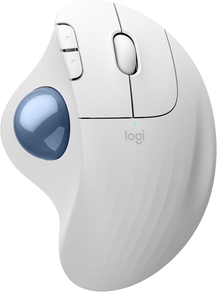 Logitech |  M575 S Mouse Optical Buttons Wireless Trackball - White | 910-007028