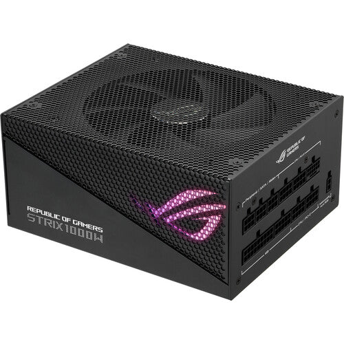 ASUS |  ROG STRIX Gold Aura Edition Modular Power Supply 1000W - Black | ROG-STRIX-1000G-AURA