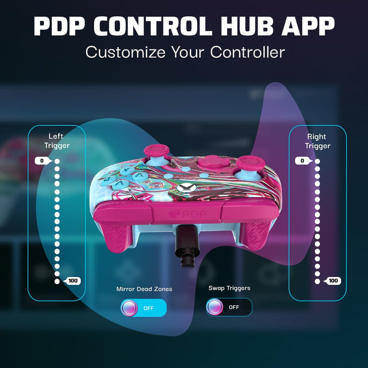 PDP | Rematch GLOW Wired Controller for Xbox (Android Dreams) | 708056072629