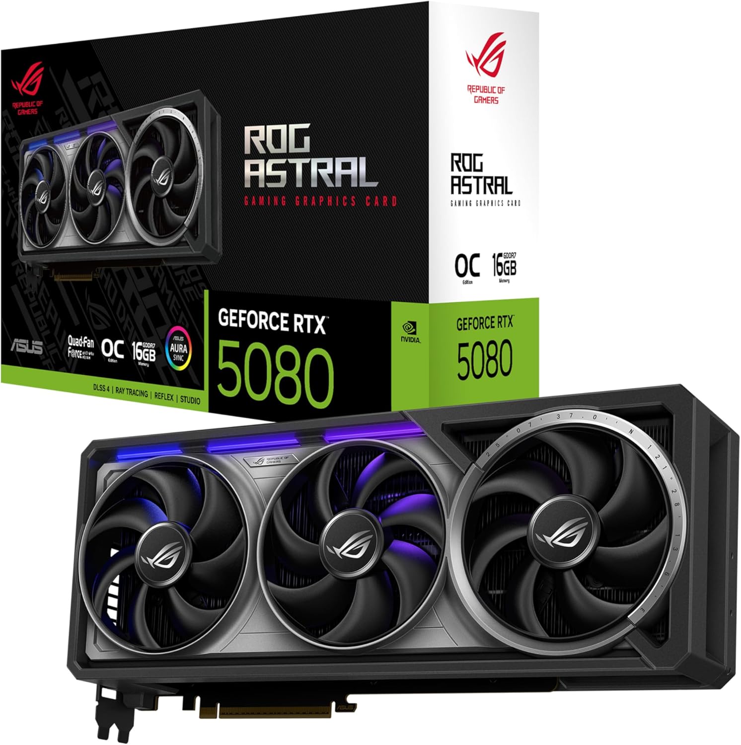 ASUS | Video Card Astral GeForce RTX 5080 16GB GDDR7 OC Edition