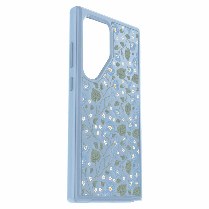 Otterbox | Symmetry Series Case Samsung Galaxy S24 Ultra - Clear/Blue (Dawn Floral) | 77-94613