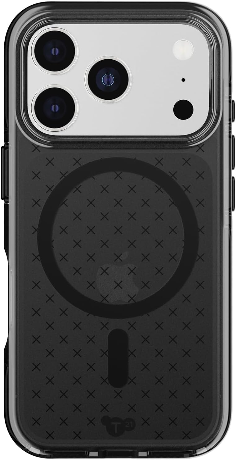 Tech21 | EvoCheck Case for iPhone 17 Pro – Smokey/Black | T21-11321