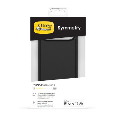 OtterBox | Symmetry w/MagSafe iPhone 17 Air + Camera Control Case - Black | 77-99419