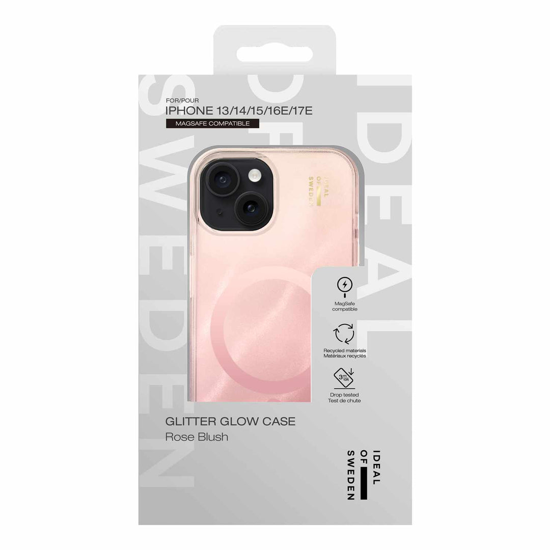 Ideal of Sweden | Glitter Glow MagSafe Case for iPhone 17e/16e/15/14/13 - Rose Blush | IDCLCMSI2361563