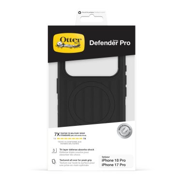 Otterbox | Defender Pro MagSafe iPhone 18 Pro/17 Pro + Camera Control Case - Black | 77-000937