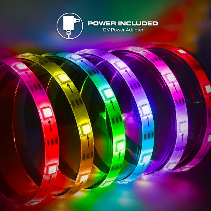 Monster | Smart RGB+IC LED Strip Lights Sound Reactive Strip Lights for Bedroom 100ft | MLW7-1004-RGB