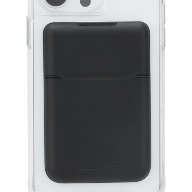 Case-Mate | Universal Magnetic Flip MagSafe Wallet - Black Leather | 15-12300