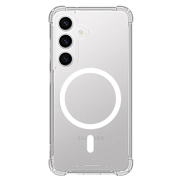 Blu Element | DropZone Rugged Compatible w/MagSafe Case Clear for Samsung Galaxy S25+ - Clear | 120-9177