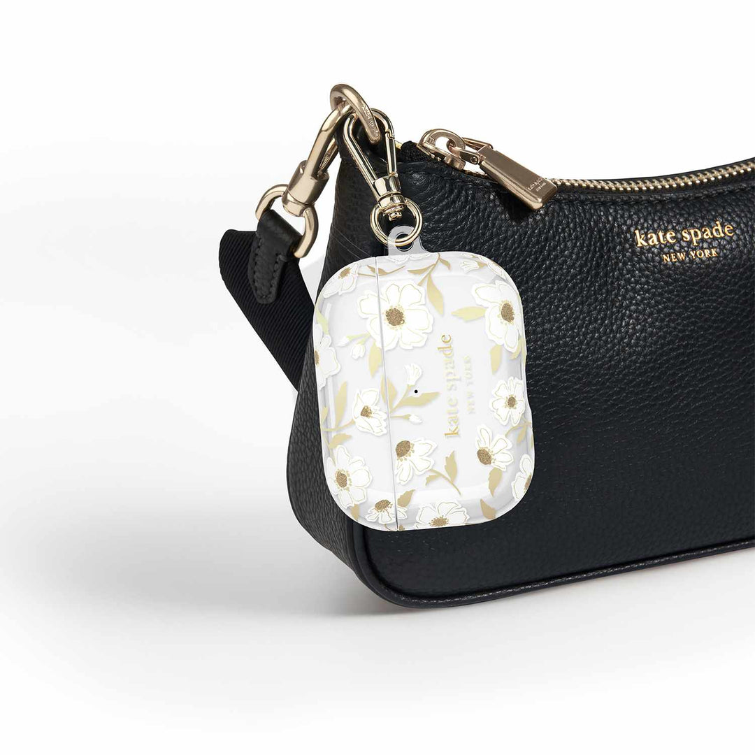 Kate Spade | Protective Case with Gold Ring Clip for AirPods Pro 3 -  Sunshine Floral | KS059338
