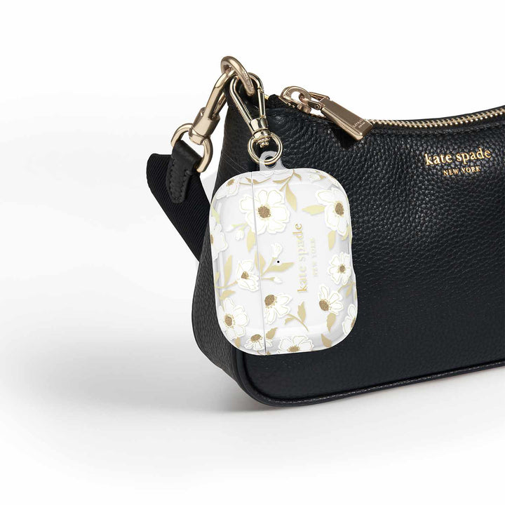 Kate Spade | Protective Case with Gold Ring Clip for AirPods Pro 3 -  Sunshine Floral | KS059338