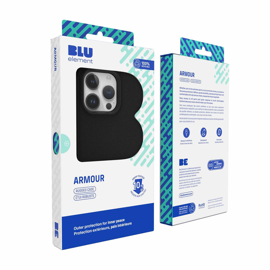 Blu Element | Armour Rugged Case for iPhone 16e - Black | BEARIPSE